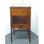 An Edwardian mahogany washstand, with inlay detail