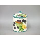 A Wemyss blackberry pattern preserve pot and cover, 12.5cm