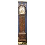 A 19th century mahogany eight-day longcase clock, unsigned, gilt brass break-arch dial with