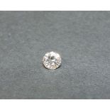 An unmounted brilliant cut diamond, of 0.38ct assessed as approximately colour J/K, clarity VS1/VS2