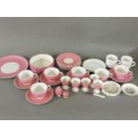 A Royal Worcester part teaset, in pink, made for Boots the Chemist, etc