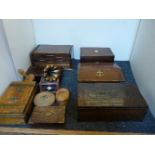 A quantity of 19th century and later boxes