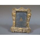 An Art Nouveau silver photograph frame, 21cm high