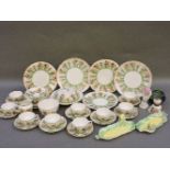 A Cauldon china part tea service, and other ceramics and glassware