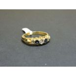 An 18ct gold sapphire ring