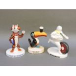 Three Royal Doulton Millennium Collectables advertising figures, Guinness Toucan AC8 Ltd edition