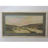 D... SherrinHIGHLAND LANDSCAPE Signed and dated 1911, watercolour36 x 74cm