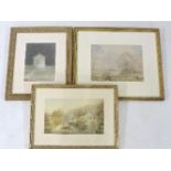 A quantity of 19th and 20th century watercolours and oil paintings