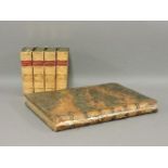 Leather bound titles, including Life of William Blake, two volumes 1863, Hones Every Day Book, etc