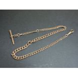 A 9ct gold Albert chain