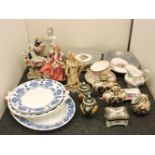 A Royal Doulton part dessert service, comprising comport and six individually hand painted plates