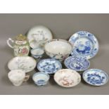 A collection of 18th/19th century Chinese ceramics, including a Canton enamelled famille rose