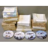 Twenty-four modern limited edition plates, boxed, Royal Doulton, Wedgwood, aviation and Christmas