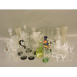 Two boxes of assorted glassware