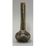 A Martin Brothers' stoneware vase,c.1890-1900, incised with stylised floral designs, inscribed 'R