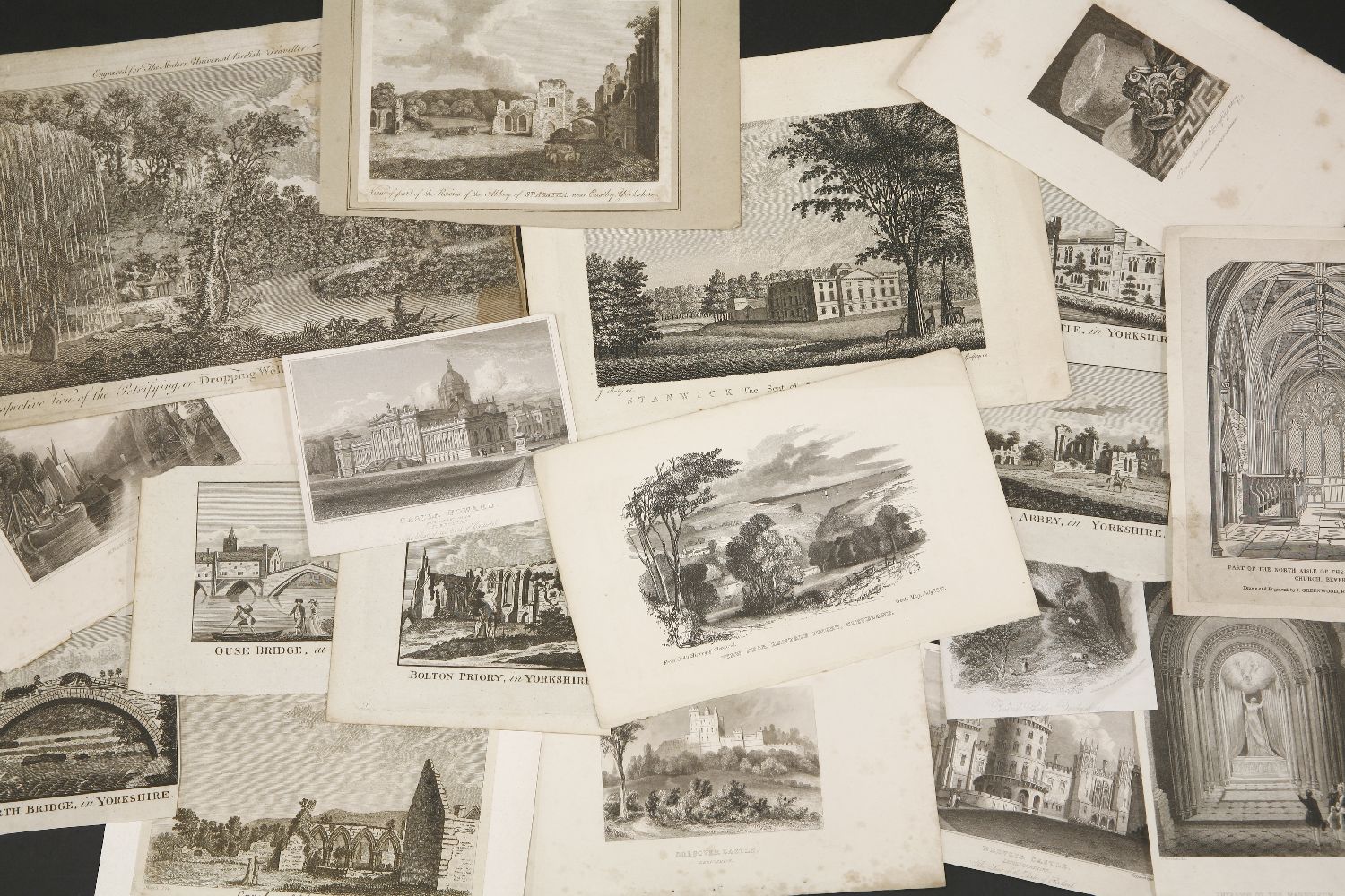 A large collection of 18th and 19th century engraved prints of British views, etc.  (approximately - Image 4 of 4