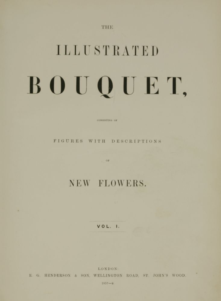 PLATE BOOK: [HENDERSON (Edward George, and Andrew)]:The Illustrated Bouquet, Consisting of Figures - Image 2 of 3