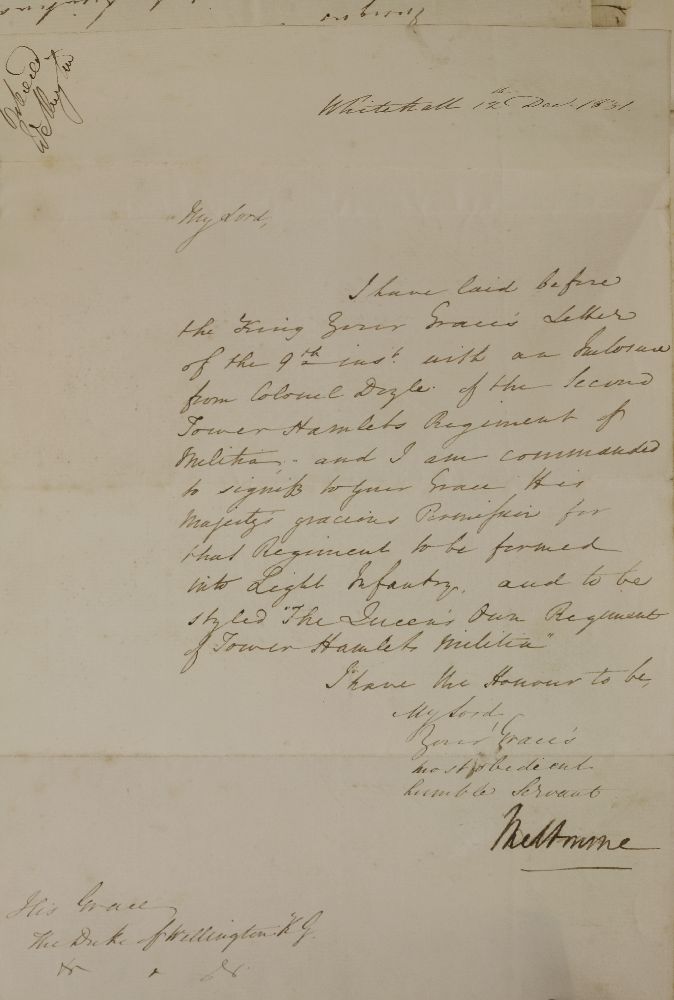 DUKE OF WELLINGTON AND OTHERS: AN IMPORTANT COLLECTION OF SIGNED AUTOGRAPHED LETTERS, SIGNED NOTES - Image 8 of 10