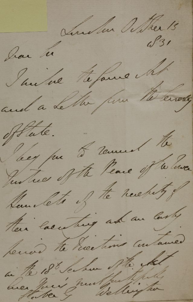 DUKE OF WELLINGTON AND OTHERS: AN IMPORTANT COLLECTION OF SIGNED AUTOGRAPHED LETTERS, SIGNED NOTES - Image 6 of 10