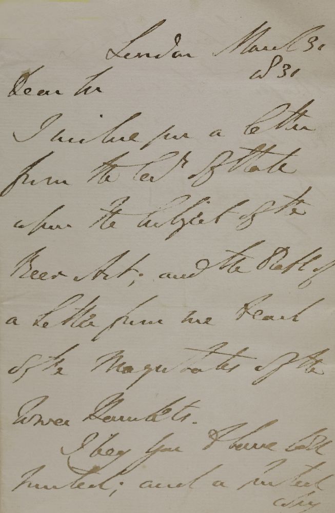 DUKE OF WELLINGTON AND OTHERS: AN IMPORTANT COLLECTION OF SIGNED AUTOGRAPHED LETTERS, SIGNED NOTES - Image 3 of 10