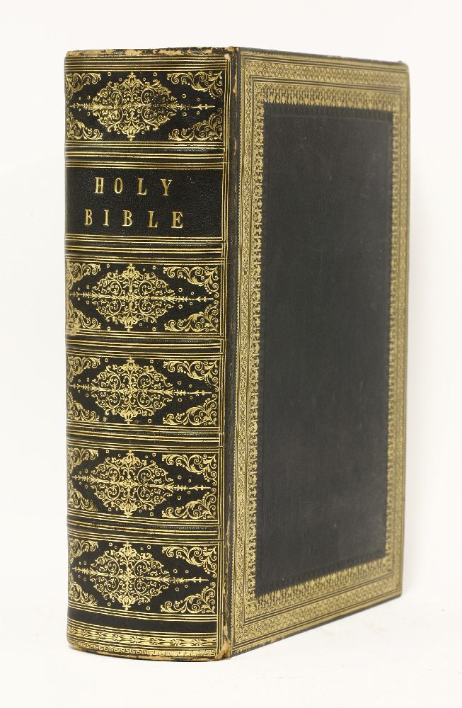 FINE BINDING:The Imperial Family Bible, Containing The Old and New Testaments,Blackie and Son, 1858,