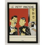 Poster from 'Le Petit Vingtième''Le Guet Apens', by Hergé51 x 35cm