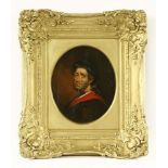 Mid 19th century SchoolPORTRAIT OF A SCHOLAROil on canvas, oval21 x 17.5cm