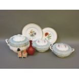 Royal Albert 'Enchantment' pattern, a pair of tureens and covers, and soup tureen and cover,