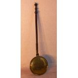 An unusual 19th Century brass Warming Pa