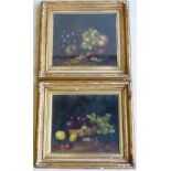 G. (George) Crisp (fl. 1875 - 1916), a pair of 19th Century gilt framed and glazed Oil on Canvas