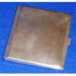 A silver engine turned Cigarette Case ha