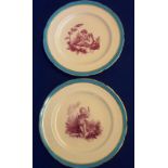 A pair of Minton porcelain Cabinet Plate