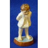 A rare Royal Worcester porcelain Figurine of "Tommy" by Freda Doughty,