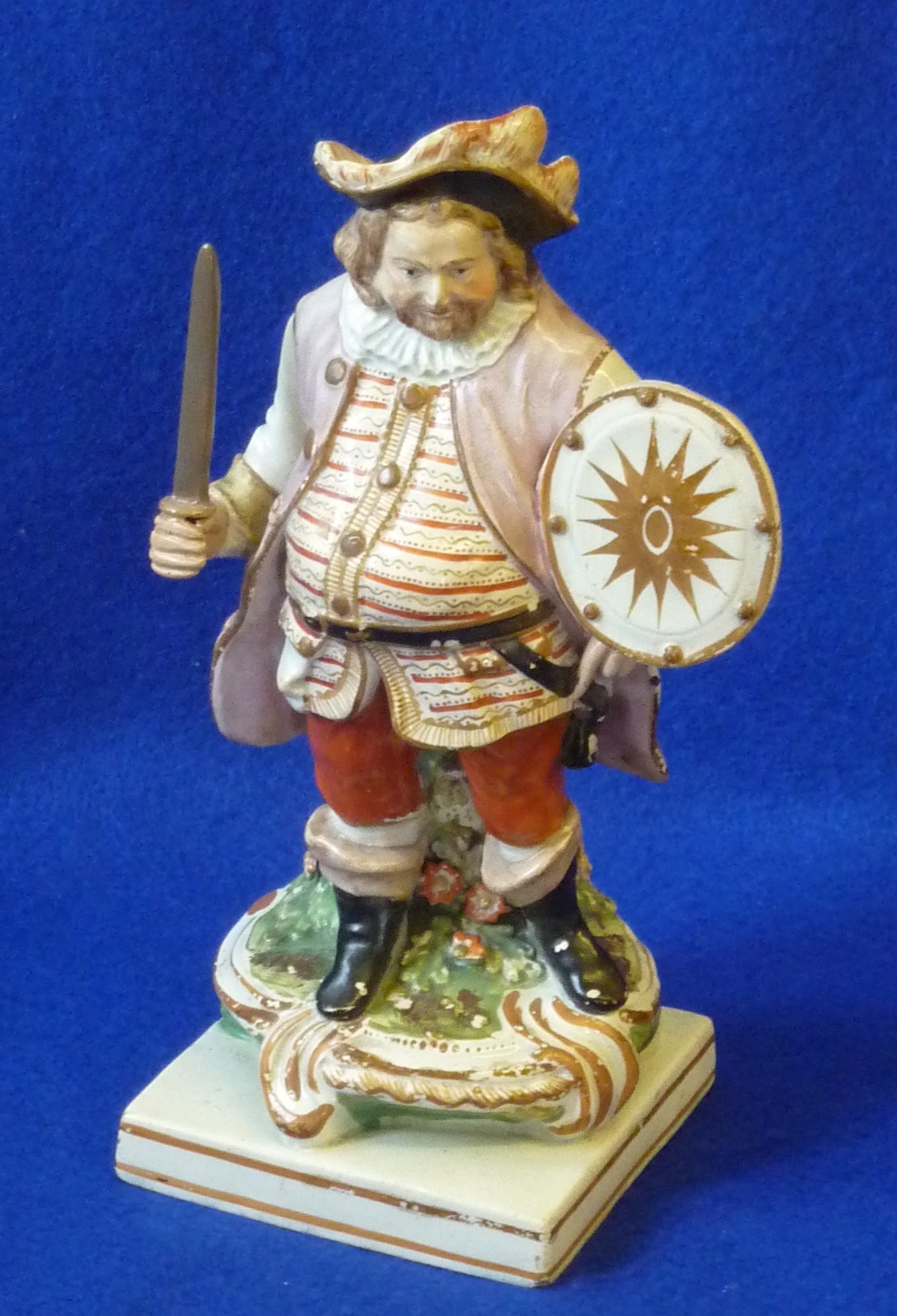 An early 19th Century pearlware Staffordshire Figurine of James Quinn as Falstaff,