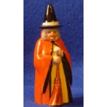 A Royal Worcester porcelain Candle Snuffer "The Witch",