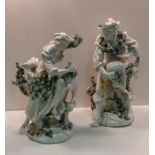 A pair of 19th Century Sitzendorf Porcelain Figure Models,