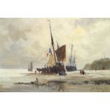 Duthoya Marine, 1895 Huile sur toile Signée et datée "95" en bas à droite Oil on canvas Signed and