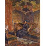 Alcide-Marie le Beau (1872-1943) Le boudoir, 1902 Huile sur toile Signée et datée en bas à droite