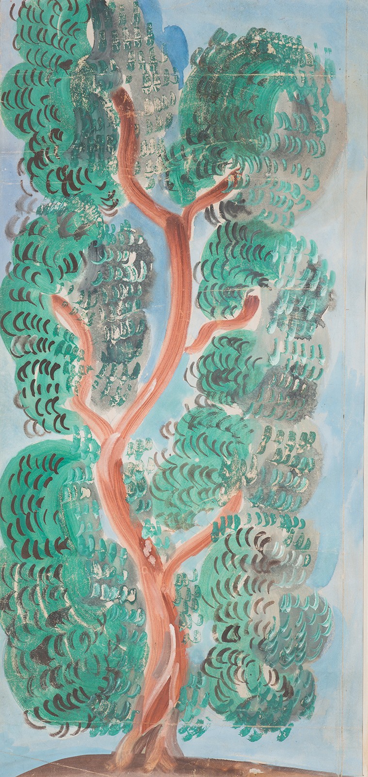 RAOUL DUFY (1877-1953) Arbre en fleurs Aquarelle gouachée sur papier Watercolor on paper 60 x 38?