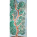 RAOUL DUFY (1877-1953) Arbre en fleurs Aquarelle gouachée sur papier Watercolor on paper 60 x 38?