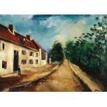 Maurice de Vlaminck (1876-1958) Maison près du chemin Huile sur toile Signée en bas à droite Oil