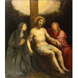 Attribué à Otto van VEEN (1558-1629) Déploration du Christ Panneau de chêne, trois planches,