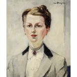 Kees van dongen (1877-1968) Portrait de Madame Dewisme, 1939Huile sur toileSignée en haut à