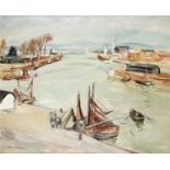 * Emile Othon Friesz (1879-1949) Le port de HonfleurHuile sur toileSignée en bas à gaucheOil on