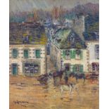 GUSTAVE LOISEAU (1865-1935) Auberge à Pont-Aven après la pluie, 1922Huile sur toileSignée et datée