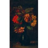 GUSTAVE COURBET (1819-1877) BouquetHuile sur toileMonogrammée en bas à gaucheOil on canvasSigned
