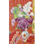 * Louis Valtat (1869-1952) Bouquet de glycines, 1939Huile sur toileSignée en bas à droiteOil on