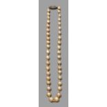 COLLIER PERLE FINEIl est constitué de 40 perles fines disposées en chute et entrecoupées de semences