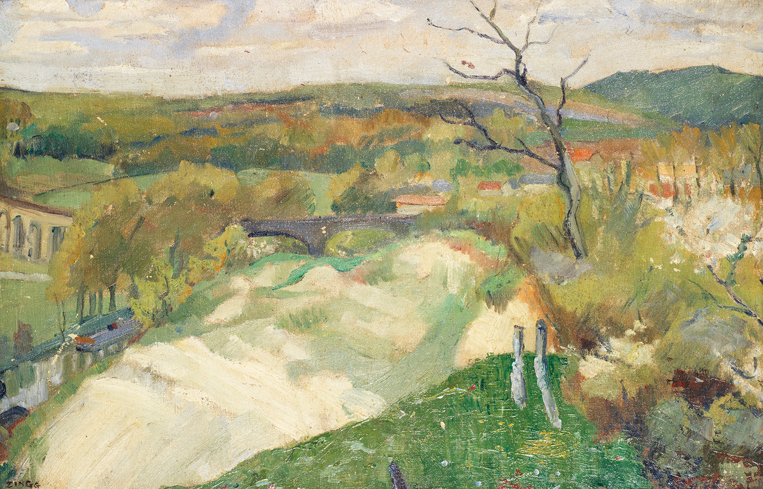 jules Émile Zingg (1882-1962) Paysage Huile sur toile Signée en bas à gauche Oil on canvas Signed