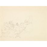 Paul Cézanne (1839-1906) Joueurs de cartes à l'auberge, vers 1858-1860 Crayon sur papier Pencil on